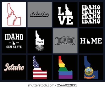 Idaho state t shirt design