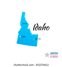Idaho USA State Map