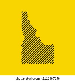 Idaho, US-Technologie-Logo, Vektorsymbol. Saudi-Arabien hat eine Landkarte.