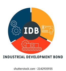 BID - Acrónimo de Bono de Desarrollo Industrial. fondo de concepto de negocio.  concepto de ilustración vectorial con palabras clave e iconos. ilustración con iconos para banner web, volante, página de inicio