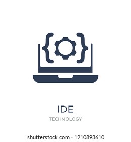 IDE icon. Trendy flat vector IDE icon on white background from Technology collection, vector illustration can be use for web and mobile, eps10