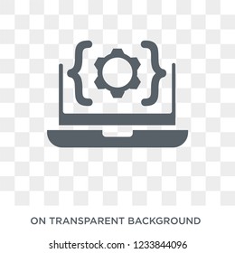 IDE icon. Trendy flat vector IDE icon on transparent background from Technology collection. 