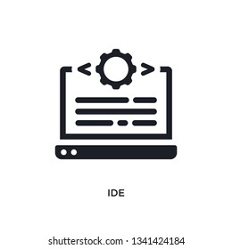 ide isolated icon. simple element illustration from technology concept icons. ide editable logo sign symbol design on white background. can be use for web and mobile