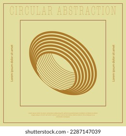  idea of an abstract composition for the design of a poster, banner, poster, cover or postcard. Premium version of the corporate style. Template for interior design, prints and decorations