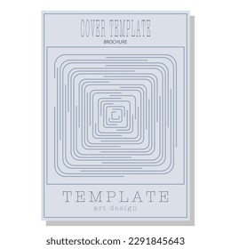  idea of an abstract composition for the design of a poster, banner, poster, cover or postcard. Premium version of the corporate style. Template for interior design, prints and decorations