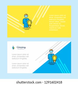 Idea abstract corporate business banner template, horizontal advertising business banner.