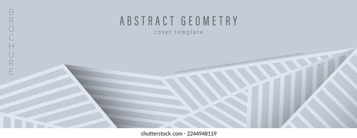 Die Idee abstrakter Geometrie. Vorlage für kreatives Design eines Covers, Broschüren oder Broschüren. Die Vorlage des Corporate Layouts der Corporate Identity. Eine Idee für ein individuelles Interieur, Dekoration