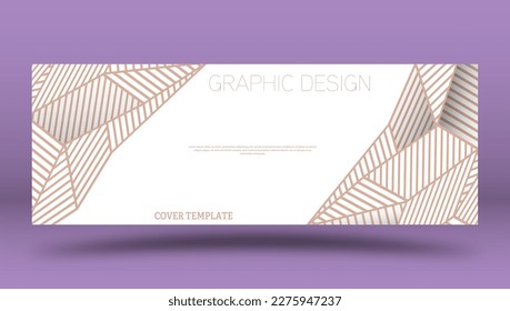 The idea of abstract geometry. Template for creative design of a cover, booklet or brochure. The template of the corporate layout of the corporate identity. An idea for an individual interior, decorat