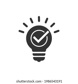idea approved icon design vector