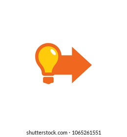 Idea Arrow Logo Icon Design