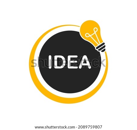 Idea banner with light bulb. Quick tips, top tricks, interesting facts, tooltip, advice and idea for business, education and advertising. Vector illustration.