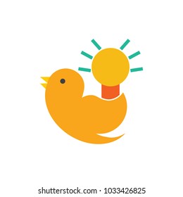 Idea Bird Logo Icon Design