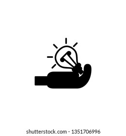 idea black and white icon