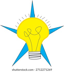 Idea, bulbo, luz de la mente, lo sé, sí, creativo, ilustración
