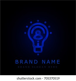 Idea blue chromium metallic logo