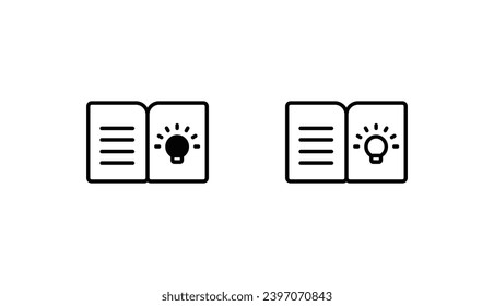 Ideenbuchsymbol-Design mit weißer Hintergrund-Stockgrafik