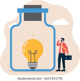 The idea is in the bottle, and the thinking is limited

