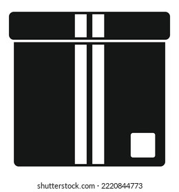 Idea box icon simple vector. Carton package. Paper parcel