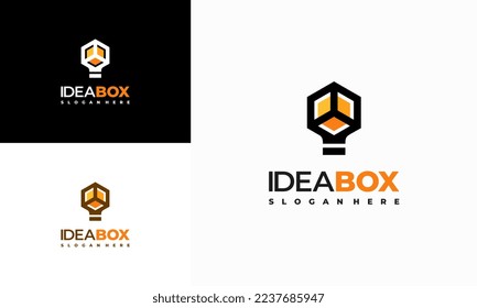 Idea Box Logo designs concept vector, Inspiration Box template logo