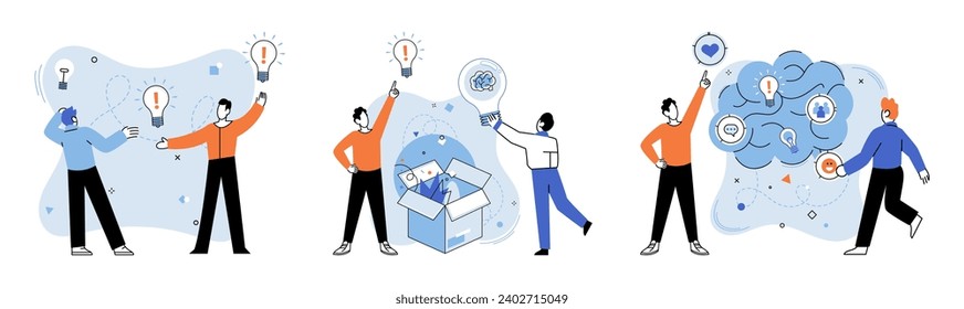 Idea in a box vector illustration. Imagination knows no bounds let it soar beyond limits box The metaphorical box constrains ideas break free for boundless thinking Innovative solutions often emerge