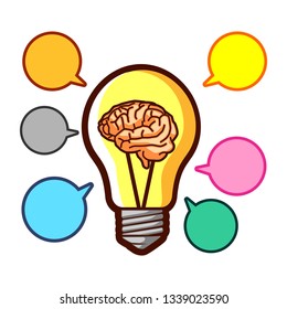 Idea Brain Bulb