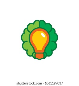 Idea Brain Logo Icon Design