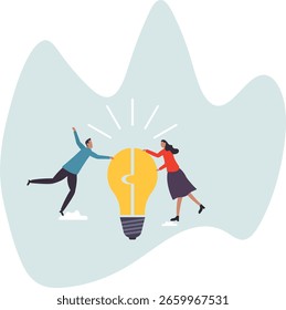 Lluvia de ideas, cooperación o colaboración para obtener soluciones, trabajo en equipo o reuniones en equipo para desarrollar ideas juntos, sobre un hombre y su vida.