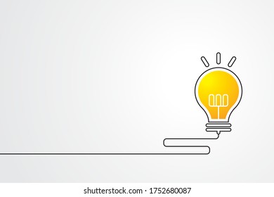 Idea bulb concept. vector bulb sign design