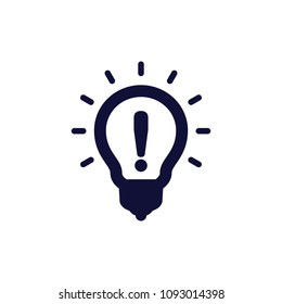 Idea bulb, creative, electric , lamp vector icon
