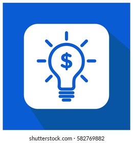 idea bulb with dollar sign vector icon