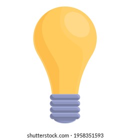 Idea bulb icon. Cartoon of Idea bulb vector icon for web design isolated on white background