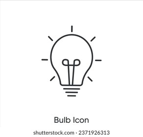 Idea, Bulb Icon design | Light Bulb Outline Icon | Clip art, Graphics