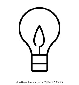 Idea bulb icon design for personal commercial use