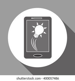 idea and bulb icon design, vector illustration