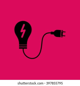 Idea Or Bulb Icon. Eps-10.