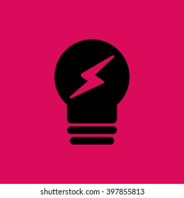Idea Or Bulb Icon. Eps-10.