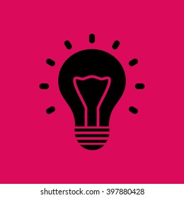 Idea Or Bulb Icon. Eps-10.