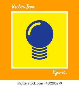 Idea Bulb Icon. Eps-10.