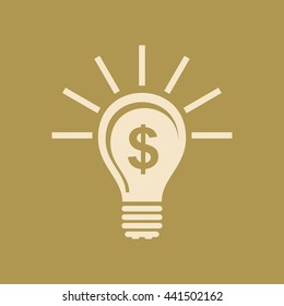 Idea Bulb Icon. Eps-10.