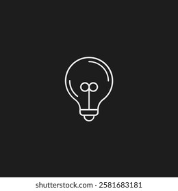 Idea bulb icon flat vector design