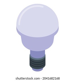 Idea bulb icon isometric vector. Smart light. Lamp solution