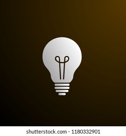 idea bulb icon logo concept for user interface