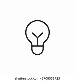 idea bulb icon sign vector