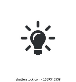 Idea bulb, idea icon - Vector