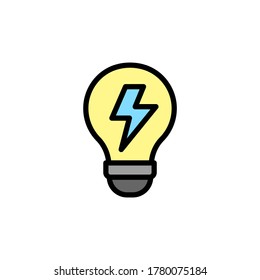 Idea, bulb, innovation icon. Simple color with outline vector elements of innovations icons for ui and ux, website or mobile application