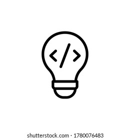 Idea bulb, innovation icon. Simple line, outline vector elements of innovations icons for ui and ux, website or mobile application