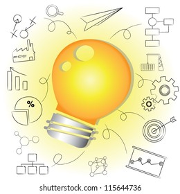 idea, bulb idea, bulb light