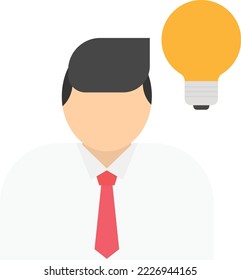 idea bulb light vector illustration