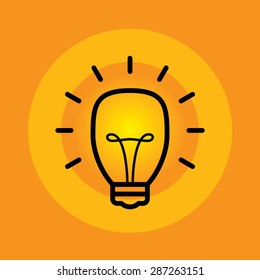Idea bulb vector