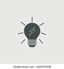 Idea bulb Vektorillustration Icon Illustrationszeichen